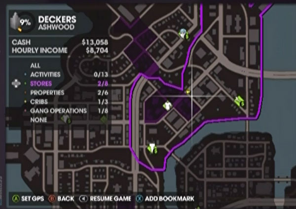 saints row 1 tag locations