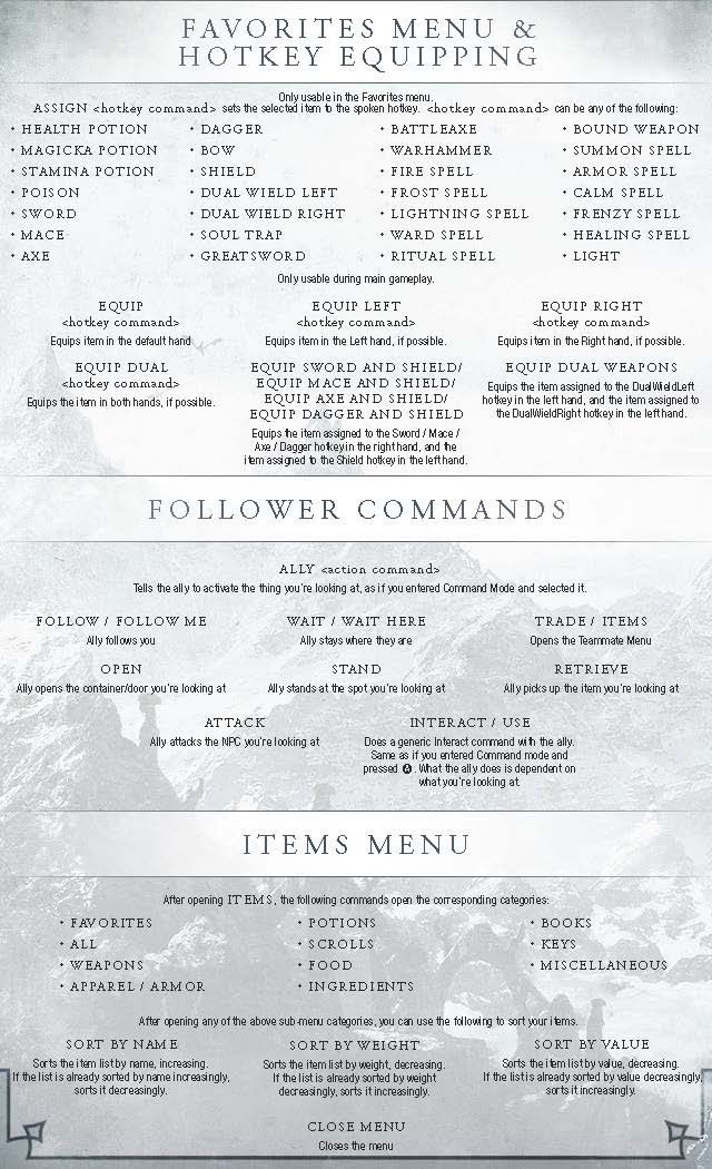 Skyrim: How to use voice commands - page 2